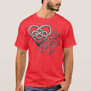 Viking Liebe Celtic Knotenherz T-Shirt