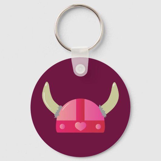 Viking Liebe Helmet Schlüsselanhänger (Vorderseite)