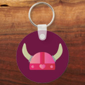 Viking Liebe Helmet Schlüsselanhänger (Vorderseite)
