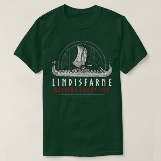 Viking Lindisfarne Raiding Party 793 T-Shirt (Design vorne)