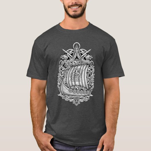 Viking Longboat T-Shirt (Vorderseite)