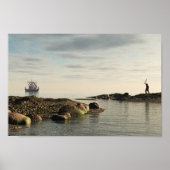 Viking Longship Homeward Bound Poster (Vorne)