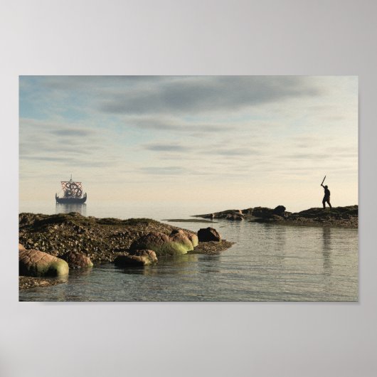 Viking Longship Homeward Bound Poster (Vorne)