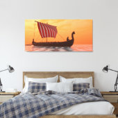 Viking Longship Ventures Leinwanddruck (Insitu (Schlafzimmer))