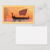 Viking Longship Ventures Visitenkarte (Vorne/Hinten)