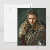 Viking Maidens Elegante Postkarte (Vorne/Hinten)