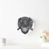 viking man germanic nordic nordic nordic nordic runde wanduhr (Zuhause)