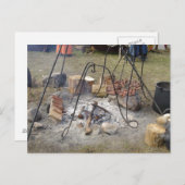 Viking Market Campfire Kochen Postkarte (Vorne/Hinten)