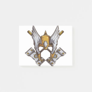 Viking Mask Post-it Klebezettel