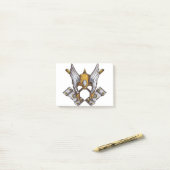 Viking Mask Post-it Klebezettel (Auf Schreibtisch)