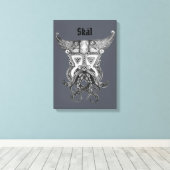 Viking Medieval - Skal Leinwanddruck (Insitu (Holzboden))