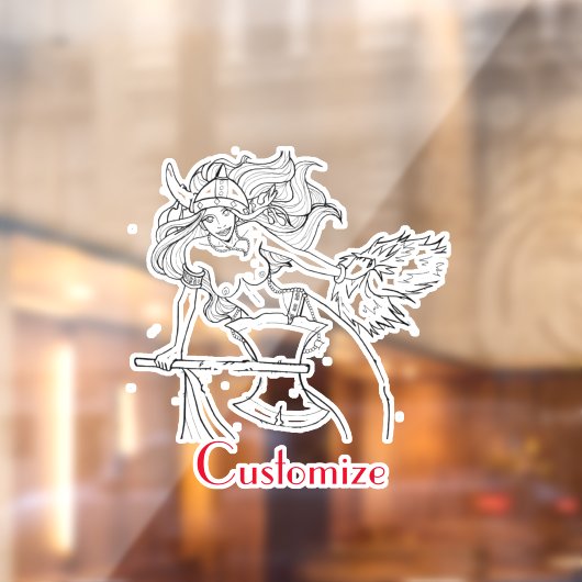 Viking Mermaid Warrior Thunder_Cove Fensteraufkleber (Blatt 2)