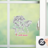 Viking Mermaid Warrior Thunder_Cove Fensteraufkleber (Zuhause)