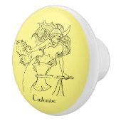 Viking Mermaid Warrior Thunder_Cove Keramikknauf (Rechts)