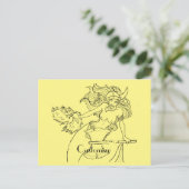 Viking Mermaid Warrior Thunder_Cove Postkarte (Stehend Vorderseite)