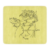 Viking Mermaid Warrior Thunder_Cove Schneidebrett (Vorderseite)