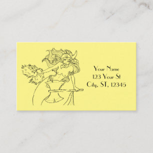 Viking Mermaid Warrior Thunder_Cove Visitenkarte