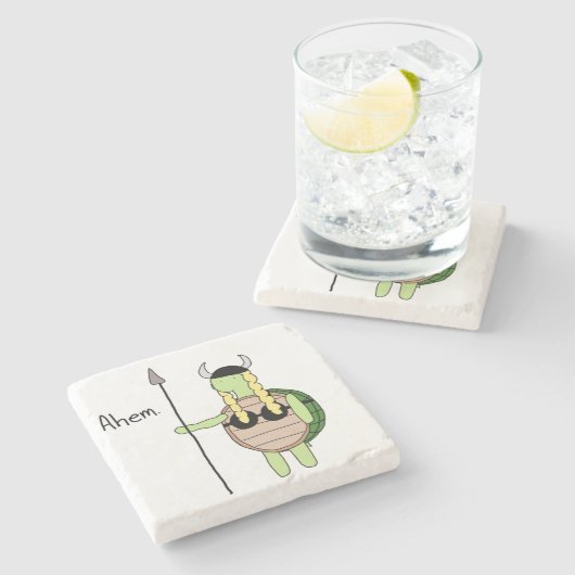 Viking Metal Turtle Untersetzer (Seitenansicht)