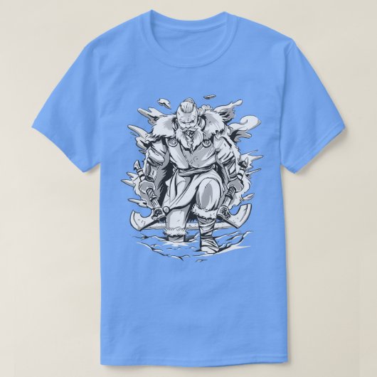 Viking mit 2 Achsen 1 T-Shirt (Design vorne)