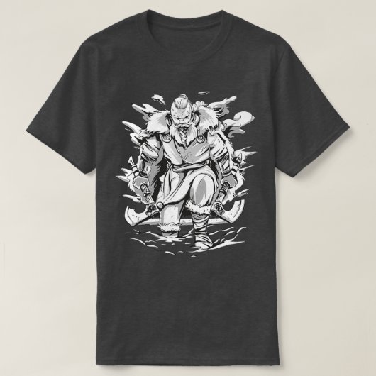 Viking mit 2 Achsen T-Shirt (Design vorne)