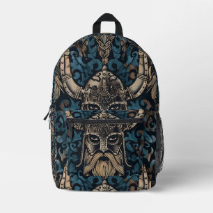 Viking mit geflochtenem Bart Bedruckter Rucksack