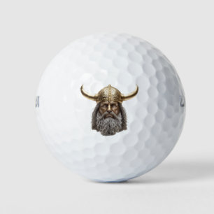 VIKING MIT GOLDEN HORNEY HELM GOLFBALL