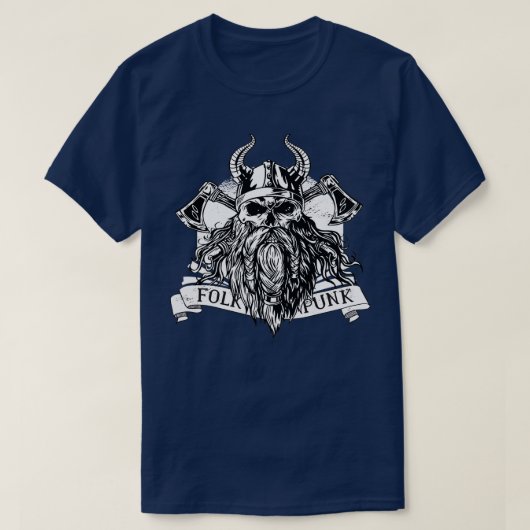 Viking mit Helm T-Shirt (Design vorne)