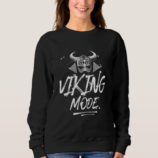 Viking Mode Odin Motivation Gym Workout Boxing Mm Sweatshirt (Vorderseite)