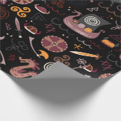 Viking-Muster nahtlos grafisch Geschenkpapier (Ecke)