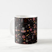 Viking-Muster nahtlos grafisch Kaffeetasse (Vorderseite Links)