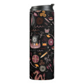 Viking-Muster nahtlos grafisch Thermosbecher (Nach links gedreht)