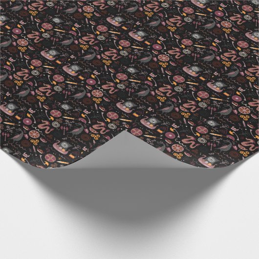 Viking: Nahtlos, grafisches Design. Geschenkpapier (Ecke)