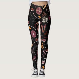 Viking: Nahtlos, grafisches Design. Leggings