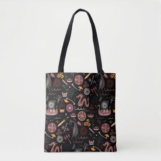 Viking: Nahtlos, grafisches Design. Tasche (Vorderseite)