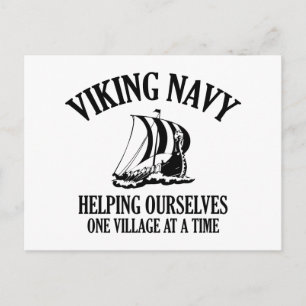 Viking Navy Postkarte