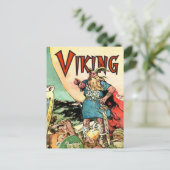 Viking Norse Gods Theking Ship Postkarte (Stehend Vorderseite)