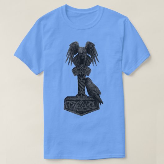 Viking Norse Mythology Thorx27s Mjolnir Odinx27s H T-Shirt (Design vorne)