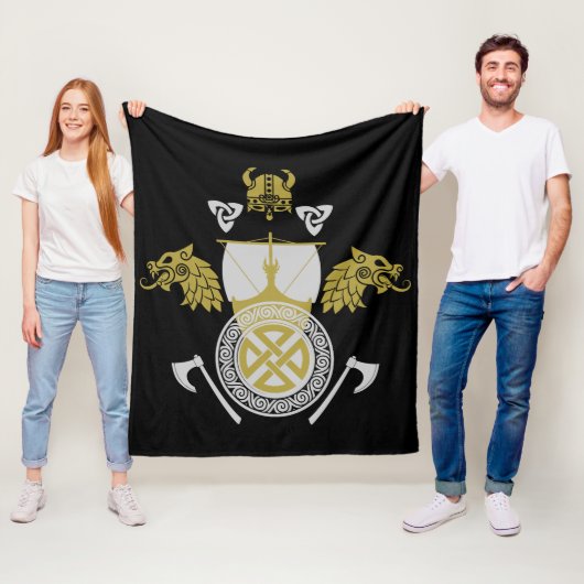 Viking Norsemen Fleecedecke (Beispiel)