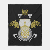Viking Norsemen Fleecedecke (Vorderseite)