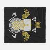 Viking Norsemen Fleecedecke (Vorderseite (Horizontal))