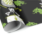 Viking Norsemen Geschenkpapier (Rolleneckpunkt)