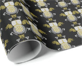 Viking Norsemen Geschenkpapier (Rolleneckpunkt)