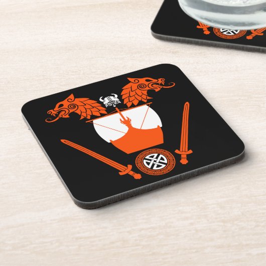 Viking Norsemen Getränkeuntersetzer (Linke Seite)