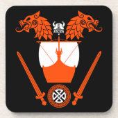 Viking Norsemen Getränkeuntersetzer (Vorderseite)