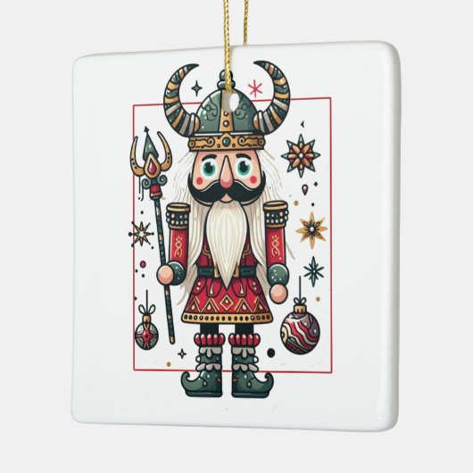Viking Nutcracker Keramikornament (Links)