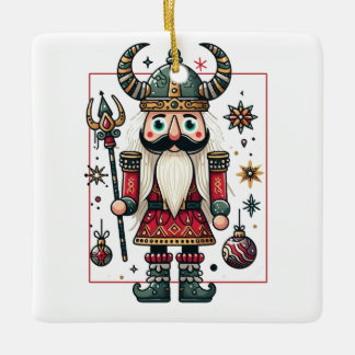Viking Nutcracker Keramikornament