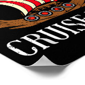 Viking Original Norwegian Cruise Line Funny Men Wo Poster (Ecke)