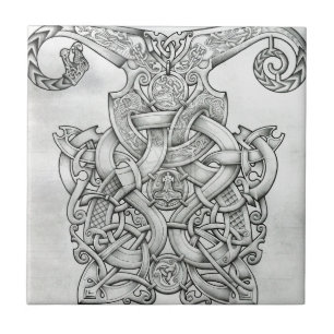 VIKING & OSEBERG-KNOTWORK-DESIGN FLIESE