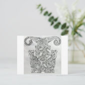 VIKING & OSEBERG-KNOTWORK-DESIGN POSTKARTE (Stehend Vorderseite)