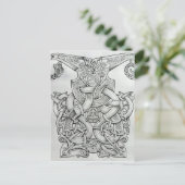 VIKING & OSEBERG-KNOTWORK-DESIGN POSTKARTE (Stehend Vorderseite)